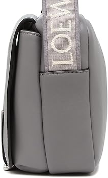 LOEWEグレー レザー メッセンジャーバッグ Amazon | [ロエベ] ショルダーバッグ ミリタリー XSサイズ グレー